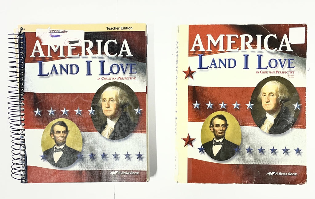 Abeka America Land I Love 2nd edition textbook and Teacher Edition0