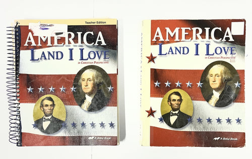 Abeka America Land I Love 2nd edition textbook and Teacher Edition0