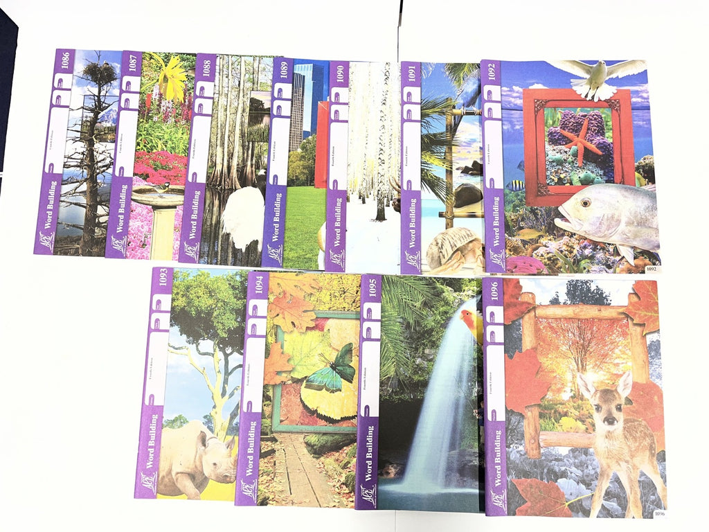 Word Building Ace PACEs 1086-1096 4th Ed New Free Ship school of tomorrow0
