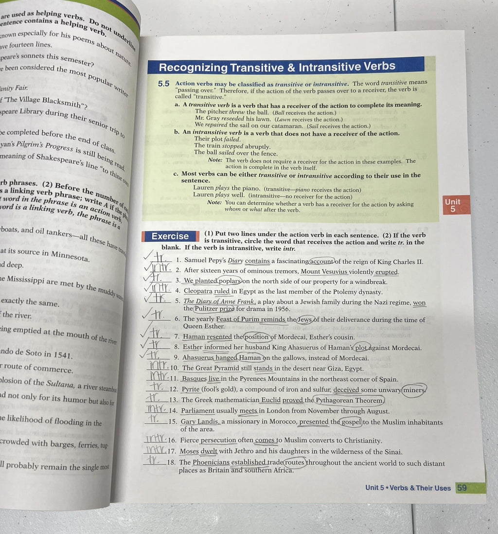 Abeka Grammar and Composition IV 3rd Ed 10th grade Homeschool set (4 Books) READ3