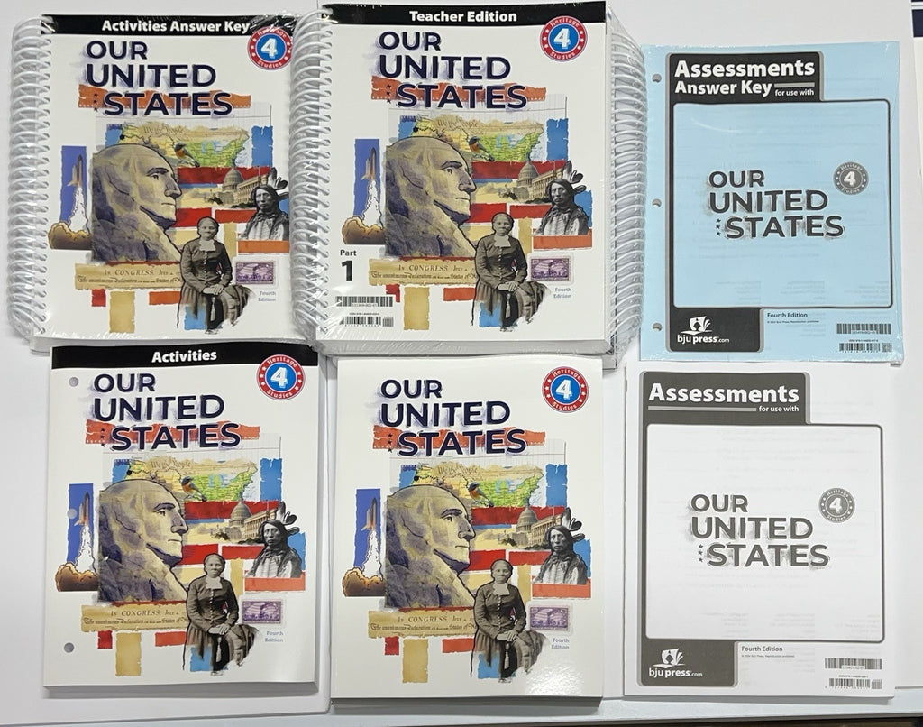 BJU Our United States Heritage Studies 4 Kit SET, complete 4th ed. BRAND NEW1