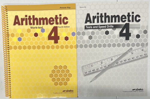 Abeka Arithmetic 4 Answer Key and Tests Speed Drill Teacher key 4th Edition0