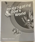 Abeka Investigating God's World Test Key for fourth edition 5th grade0
