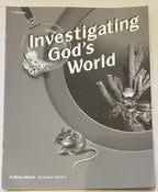Abeka Investigating God's World Test Key for fourth edition 5th grade0