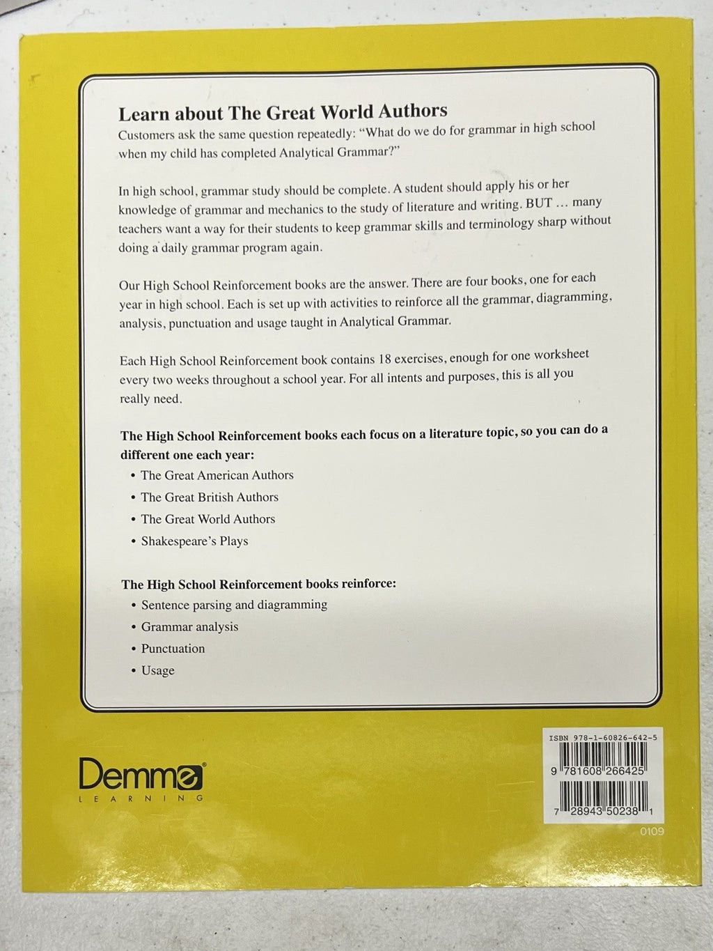 Analytical Grammar The Great World Authors Finley Karl homeschool language1