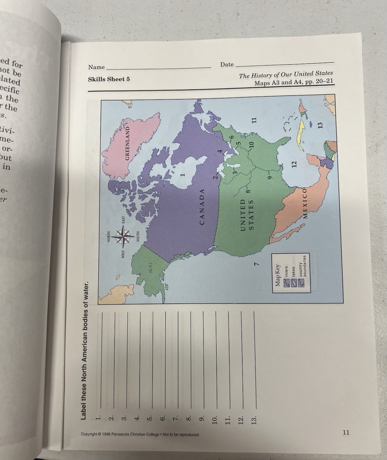 Abeka History of Our United States geography maps reviews 2nd edition 4th grade1