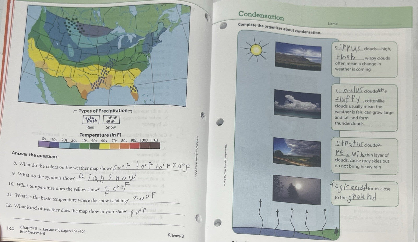 BJU Science 3 activity manual and textbook *some pencil writing* fourth edition3