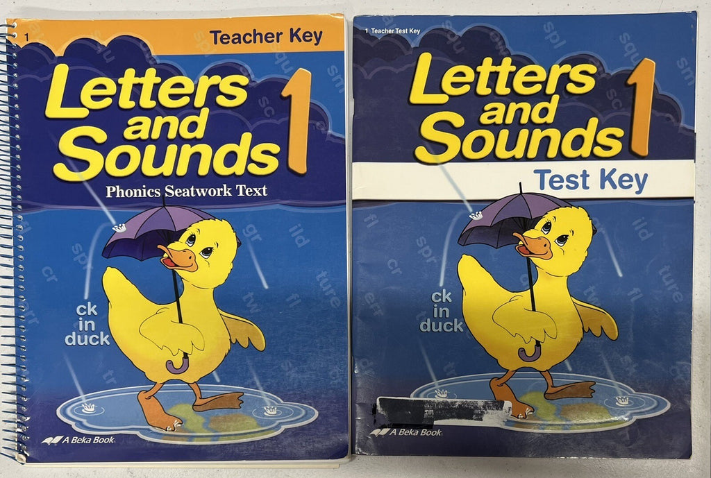 Abeka Letters and Sounds 1 Teacher Key and Test Key 1st grade homeschool0