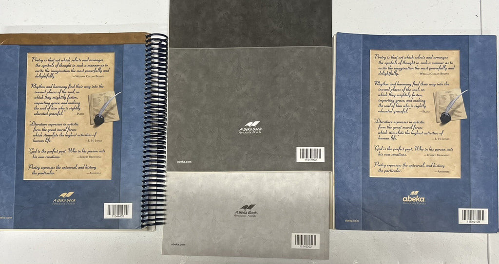 Abeka World Literature SET 4th ed Textbook, Teacher Edition, Key, Quizzes Tests3