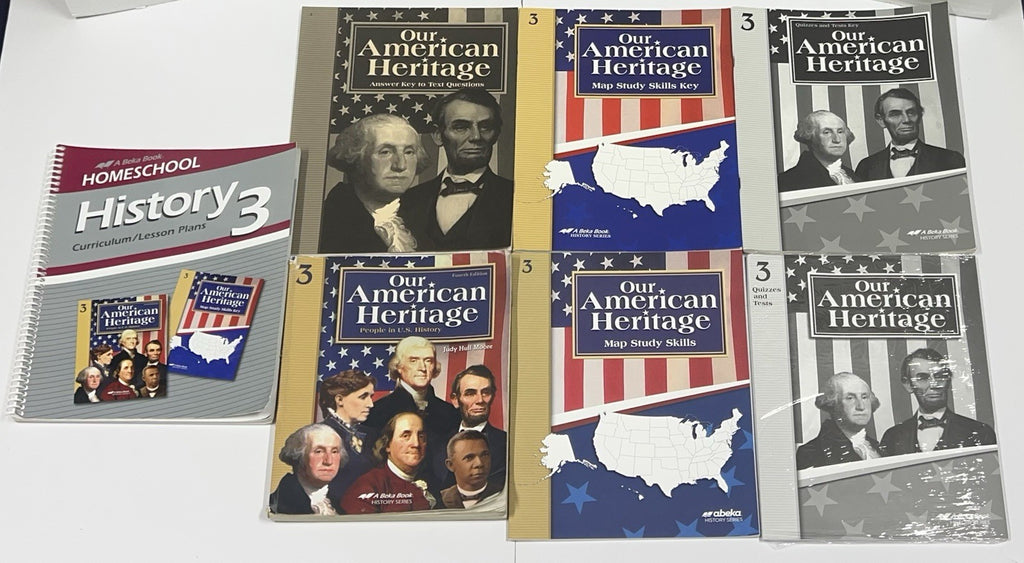 Abeka Our American Heritage complete set 4th Ed. 3rd Grade History homeschool0