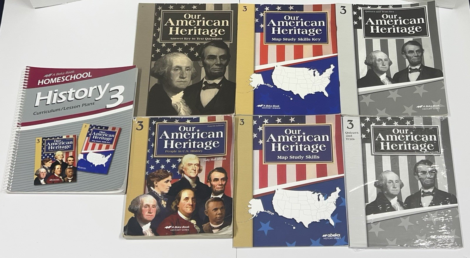 Abeka Our American Heritage complete set 4th Ed. 3rd Grade History homeschool0