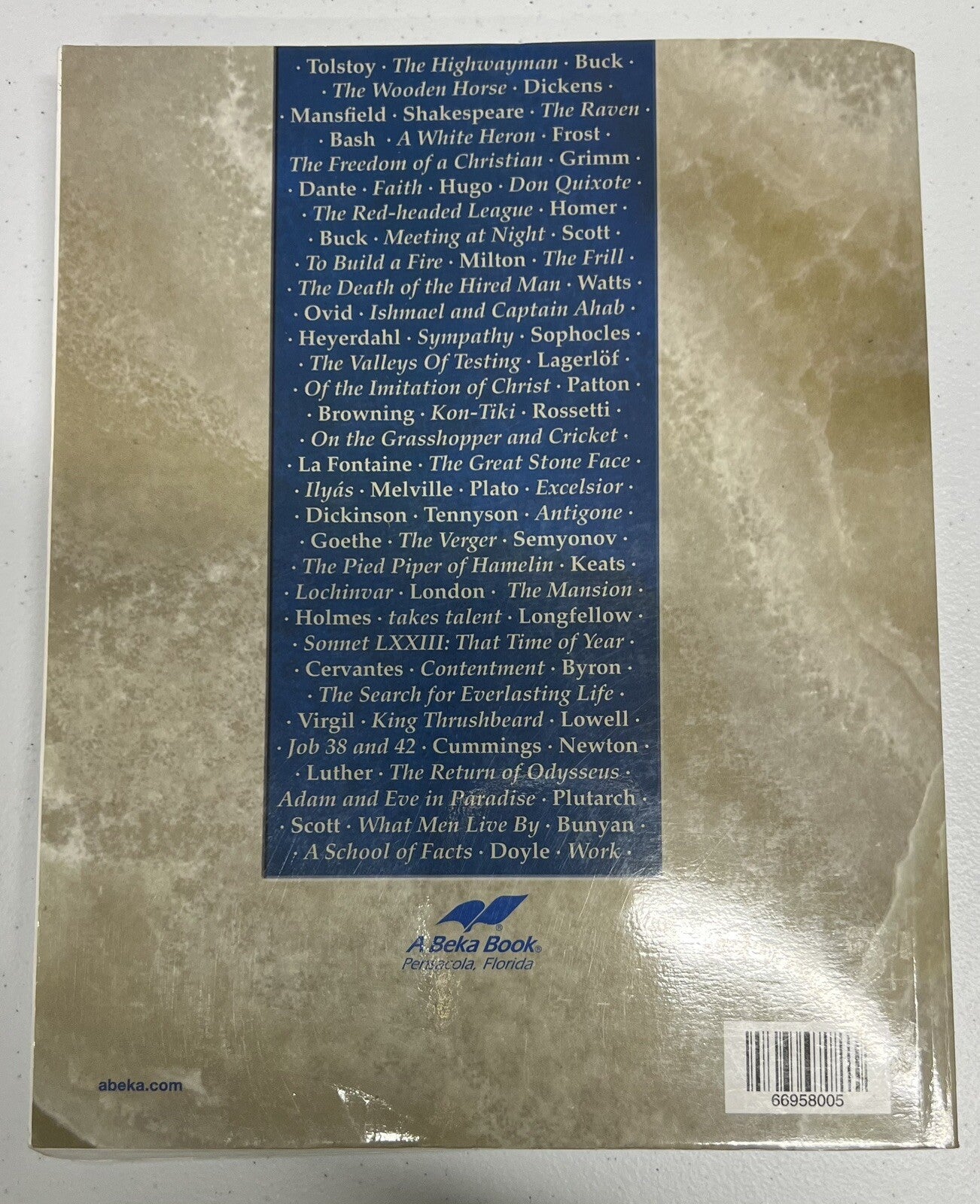 Abeka World Literature vol 4 10th gr Homeschool set Textbook, Tests Quiz & Key2