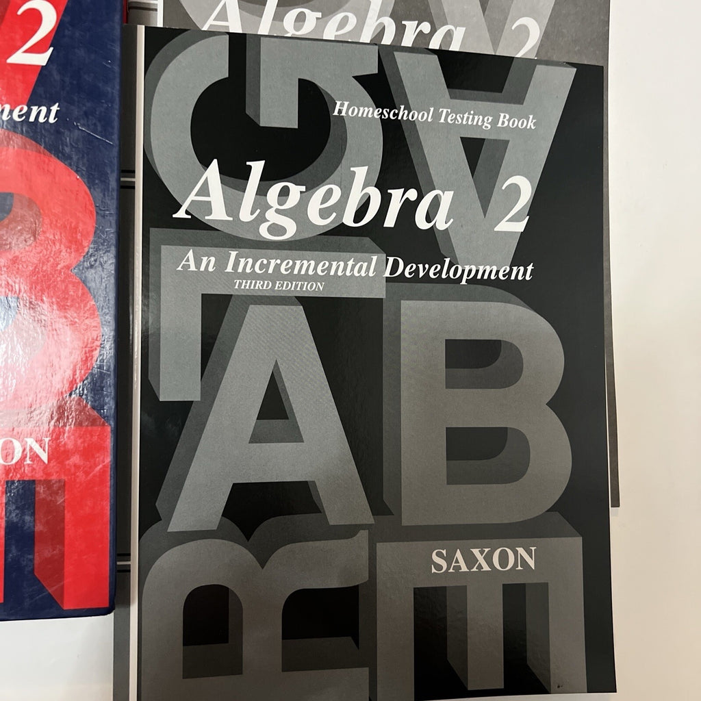 Saxon Algebra 2 SET 3rd Ed. Textbook, Answer Key & homeschool testing book2