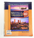 BJU Writing & Grammar 10 Teacher's Edition BOOK ONE ONLY 2nd edition0