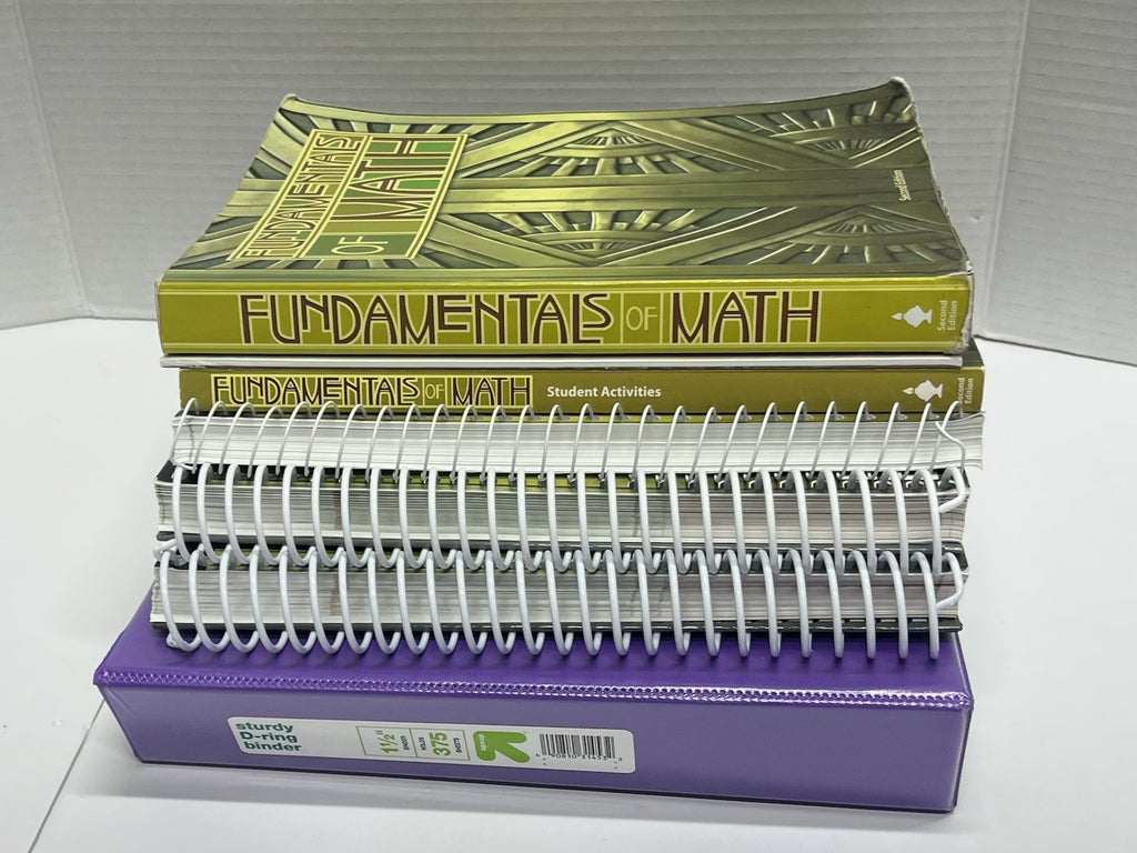 BJU Fundamentals of Math complete set kit 2nd ed. teacher text activities key cd8