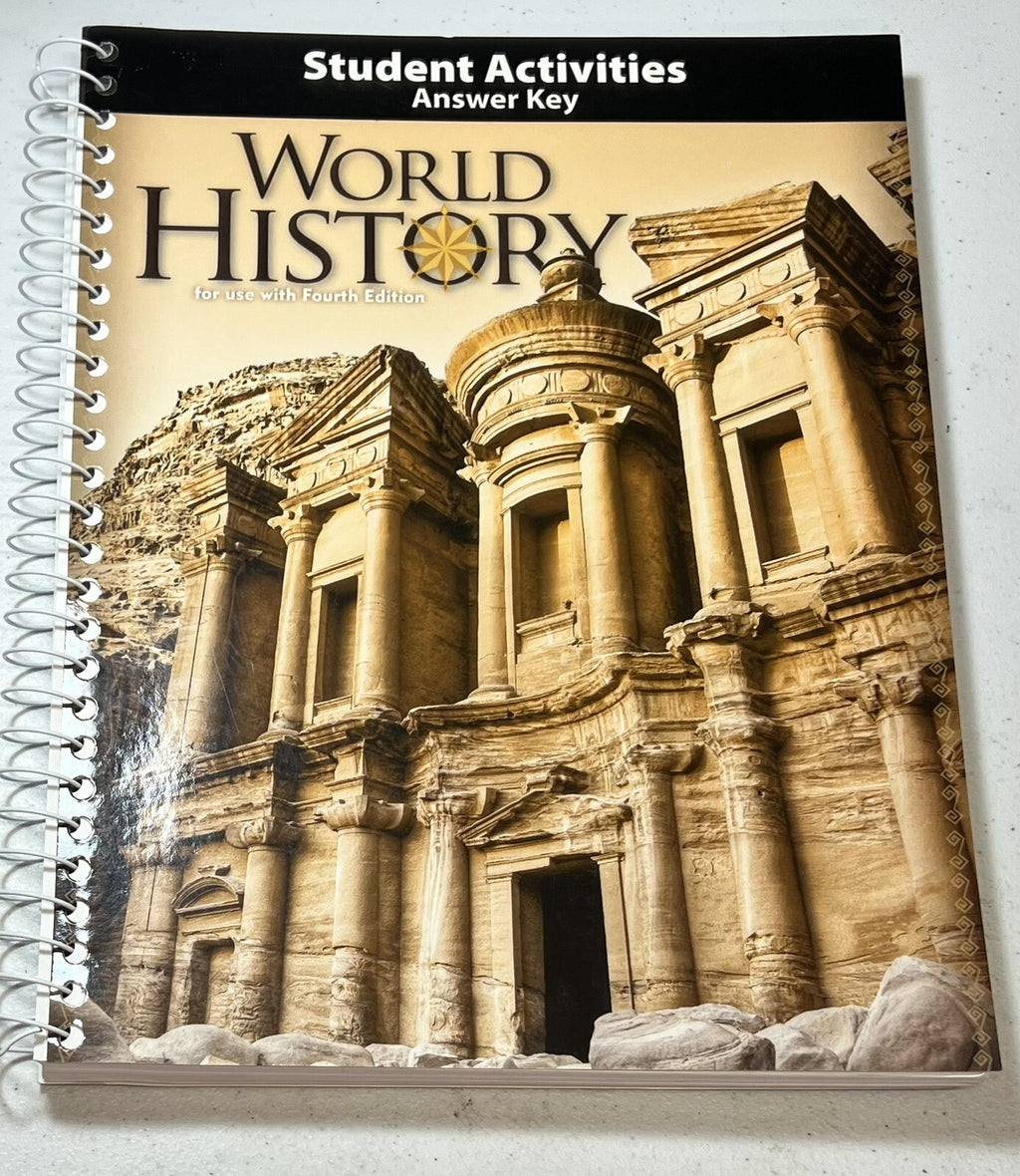 BJU World History student activities answer key fourth edition0