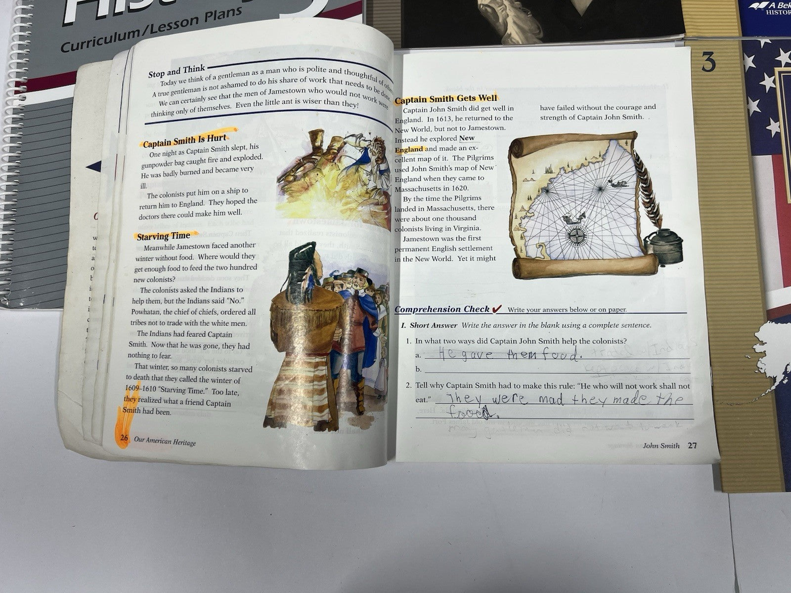 Abeka Our American Heritage complete set 4th Ed. 3rd Grade History homeschool2