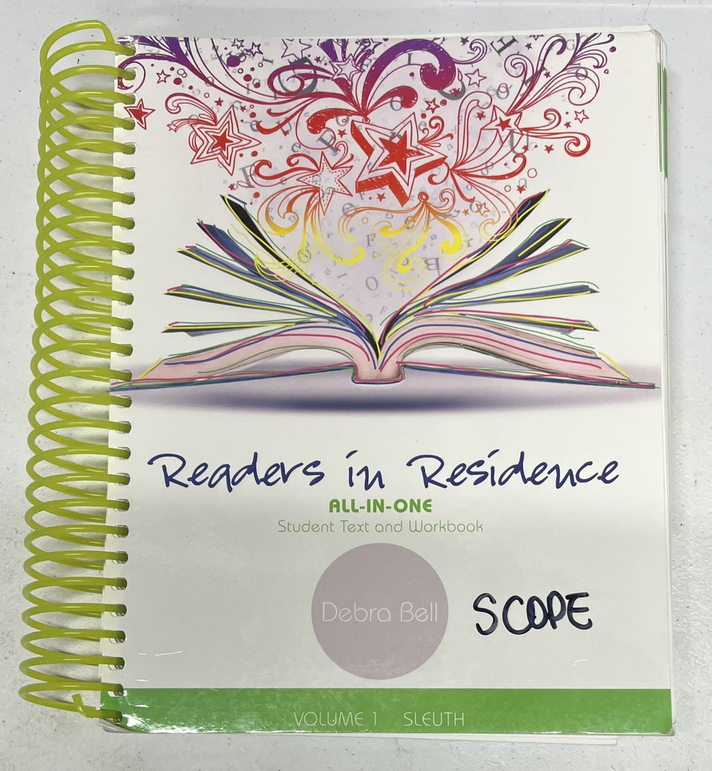 Readers in Residence Vol 1 Sleuth Student Text Workbook Apologia Debra Bell0