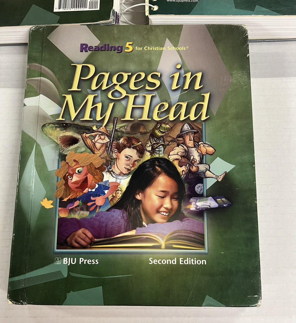 BJU Reading 5 Pages in My Head Textbook hardback and Teachers Editions 1 & 22