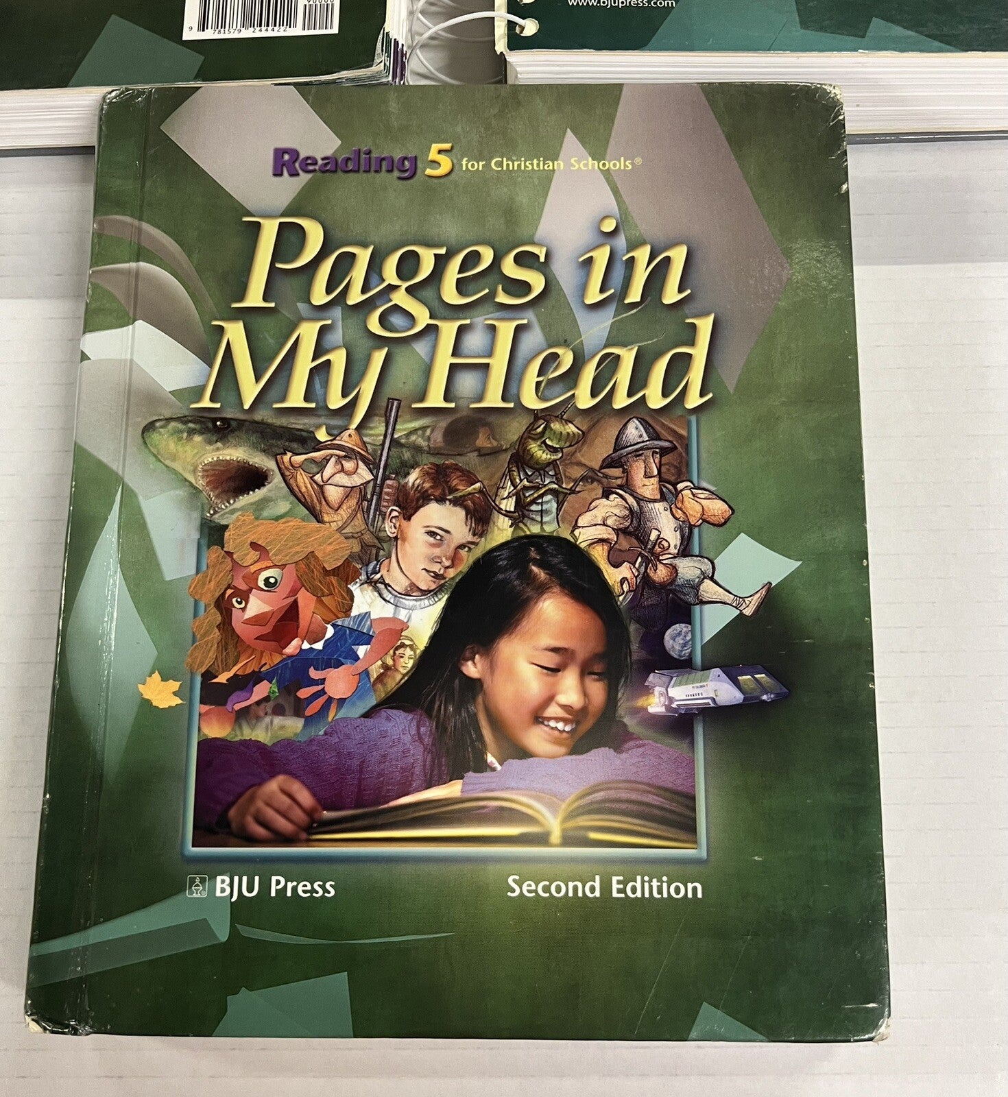 BJU Reading 5 Pages in My Head Textbook hardback and Teachers Editions 1 & 22