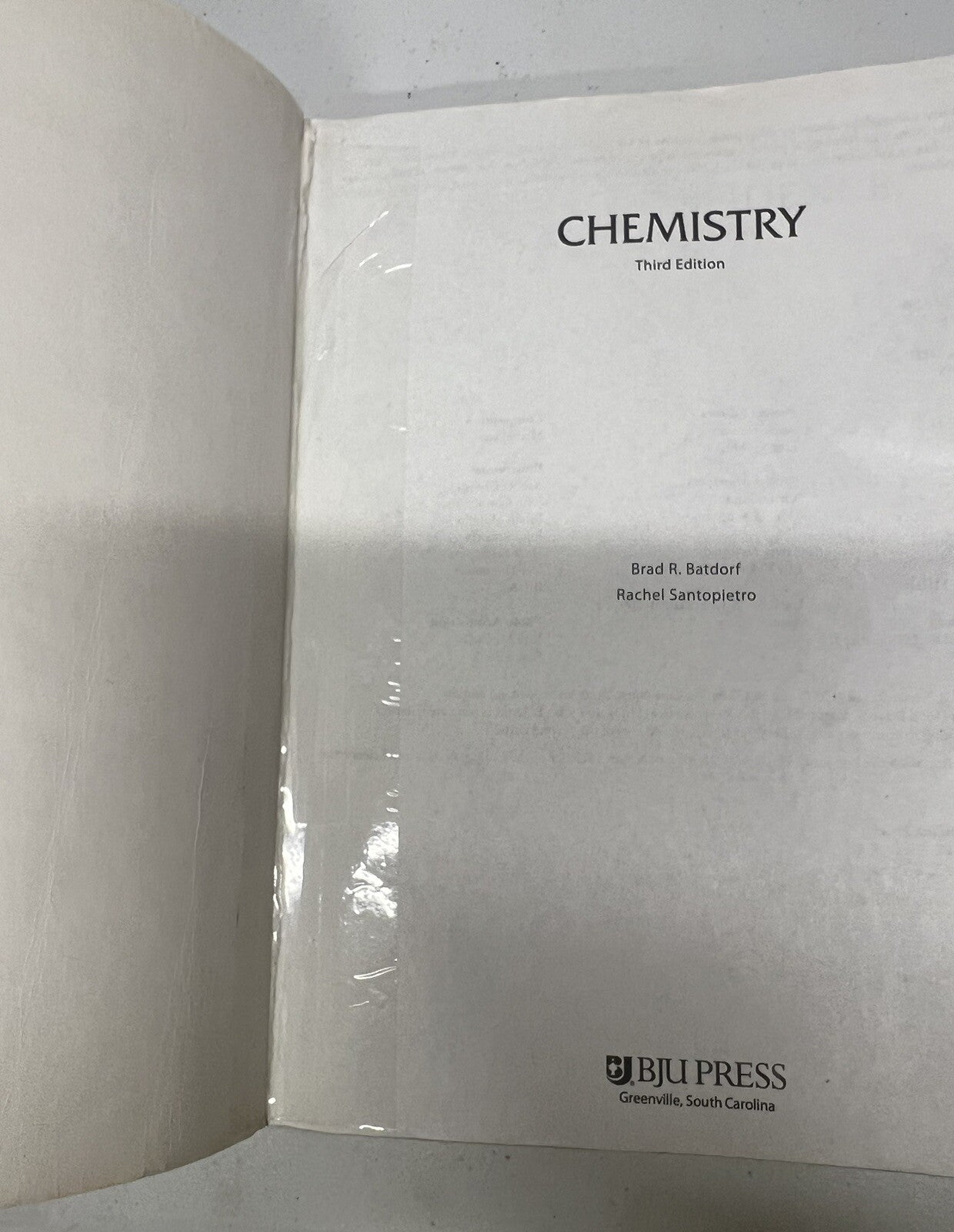 BJU Chemistry third edition student textbook 233007 READ3