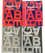 Saxon Algebra 2 complete set 3rd ed. textbook key solutions manual homeschool0