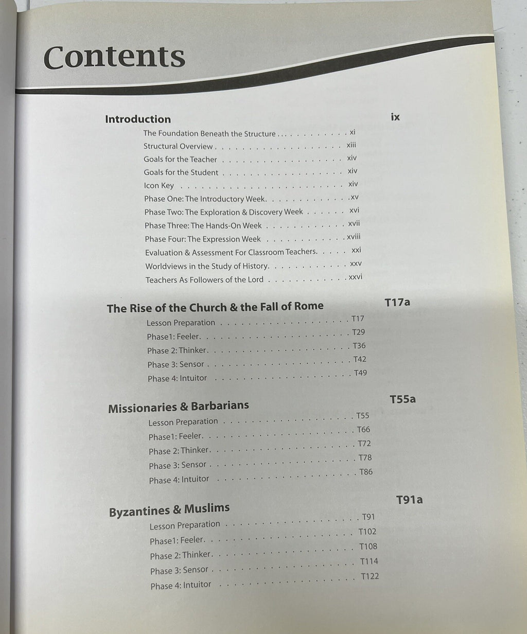 Romans, Reformers, Revolutionaries Teacher Guide Answers in Genesis History1