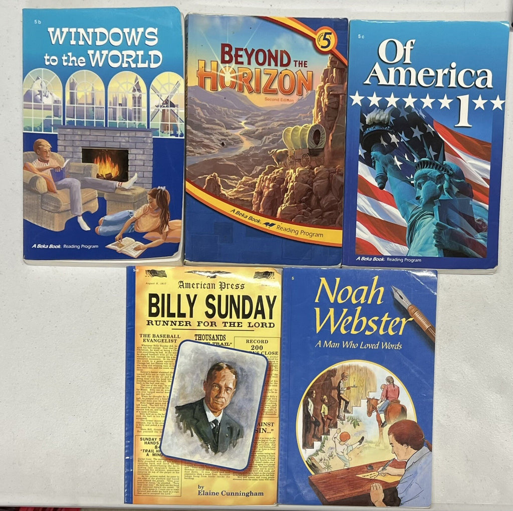 Abeka 5th grade readers set lot of 50