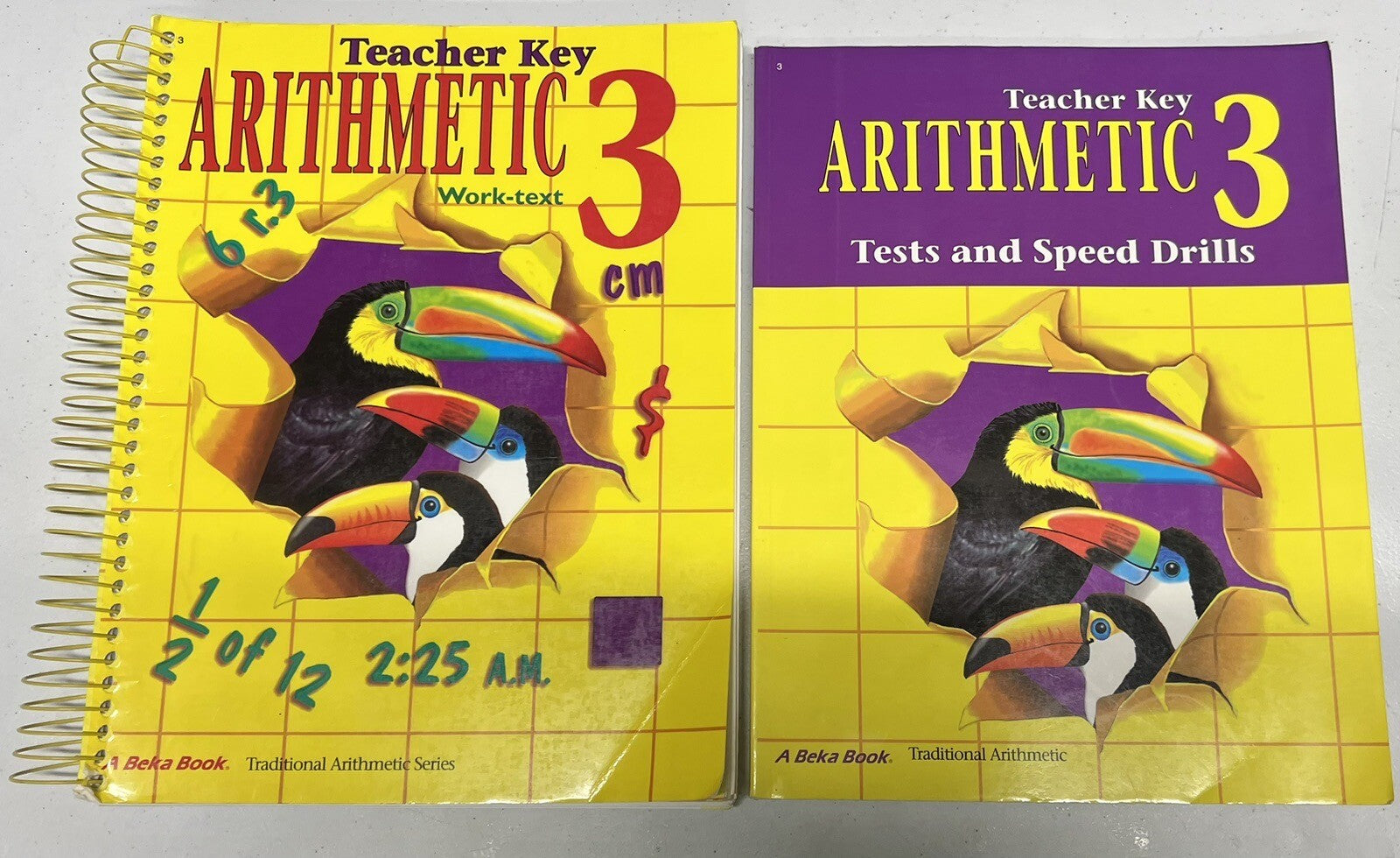 Abeka Arithmetic 3 TEACHER KEY for 4th Edition work-text & Test & Speed Drills0