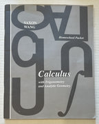 Saxon Calculus SET 1st ed textbook solutions manual answer key homeschool tests6