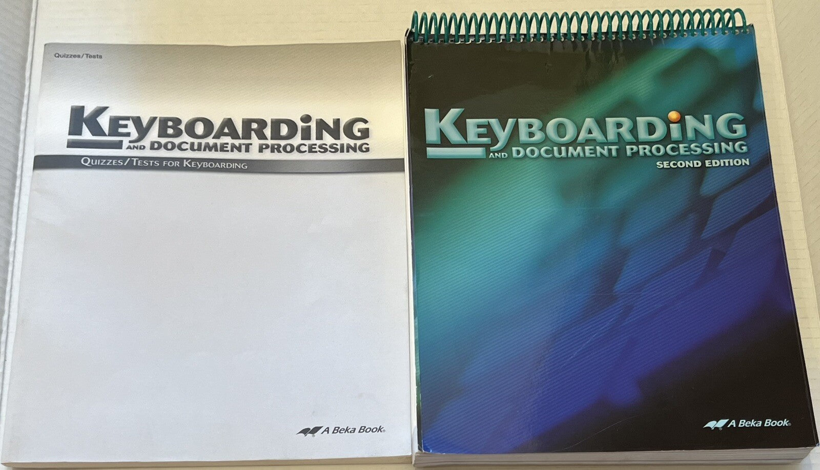Abeka Keyboarding student book and quizzes tests current 2nd edition homeschool0