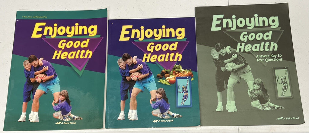 Abeka Enjoying Good Health SET  textbook text key and test key 5th grade0