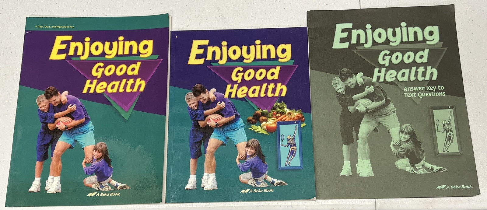 Abeka Enjoying Good Health SET  textbook text key and test key 5th grade0