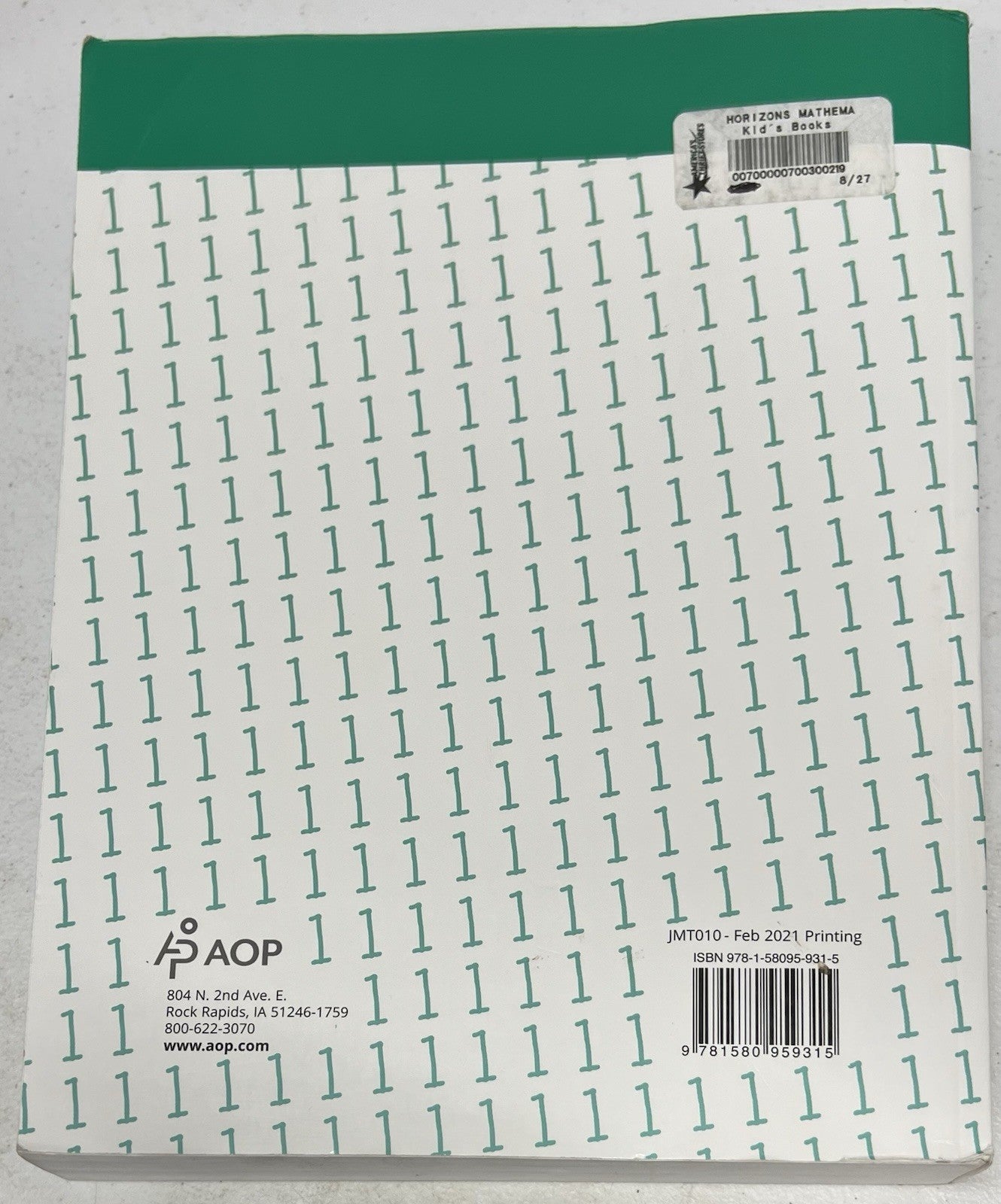 Horizons Math 1st Grade 1 Teacher's Guide Alpha Omega Homeschool2