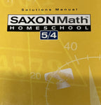 Saxon Math 5/4 54 Homeschool Solutions Manual3