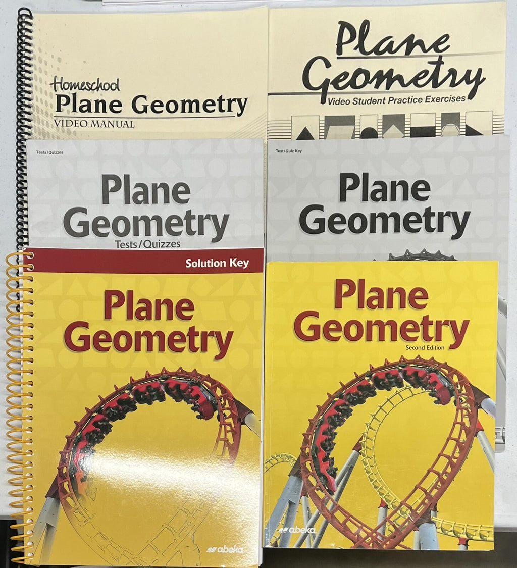 Abeka Geometry Complete Set Current parent student key homeschool math lot of 60