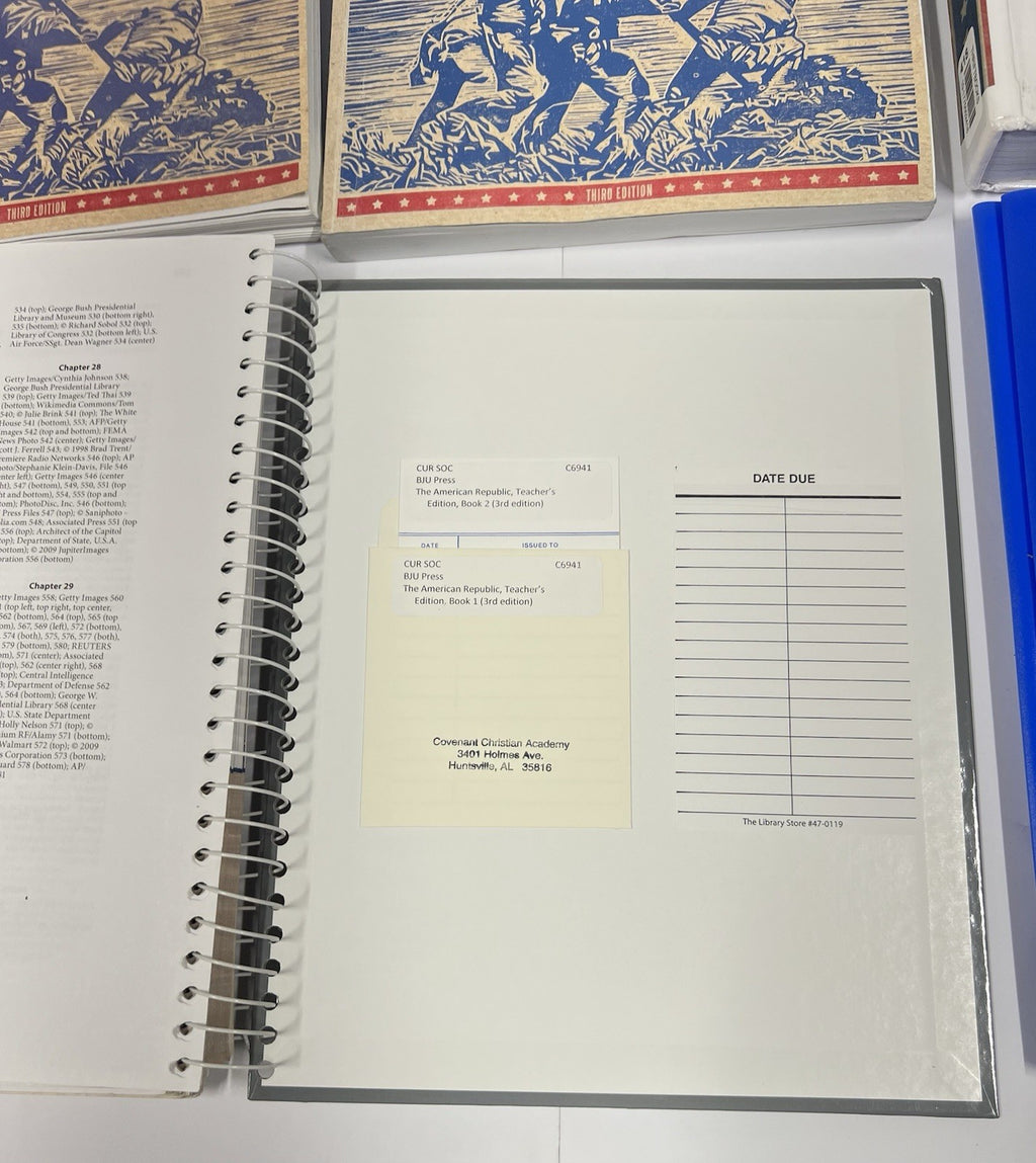 BJU American Republic 3rd edition complete set activities tests key teacher ed3