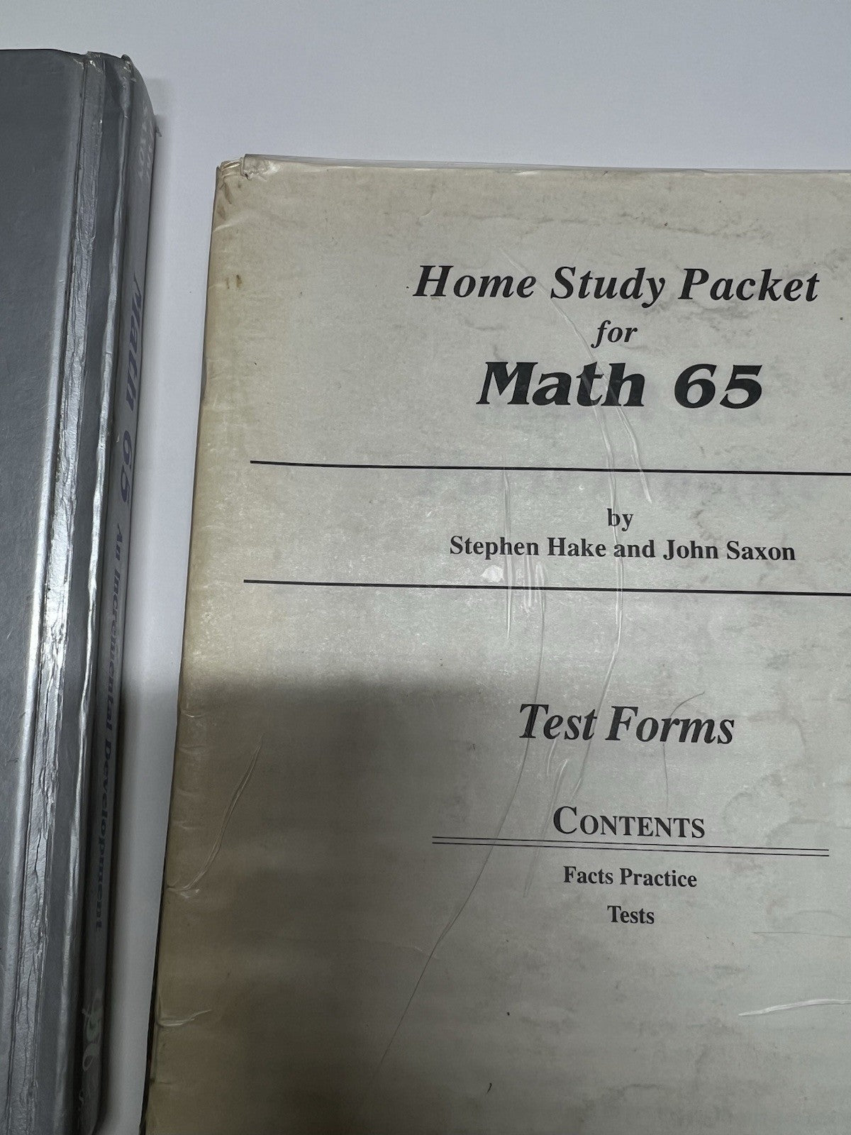 Saxon Math 65 set textbook home study packet test forms homeschool math3