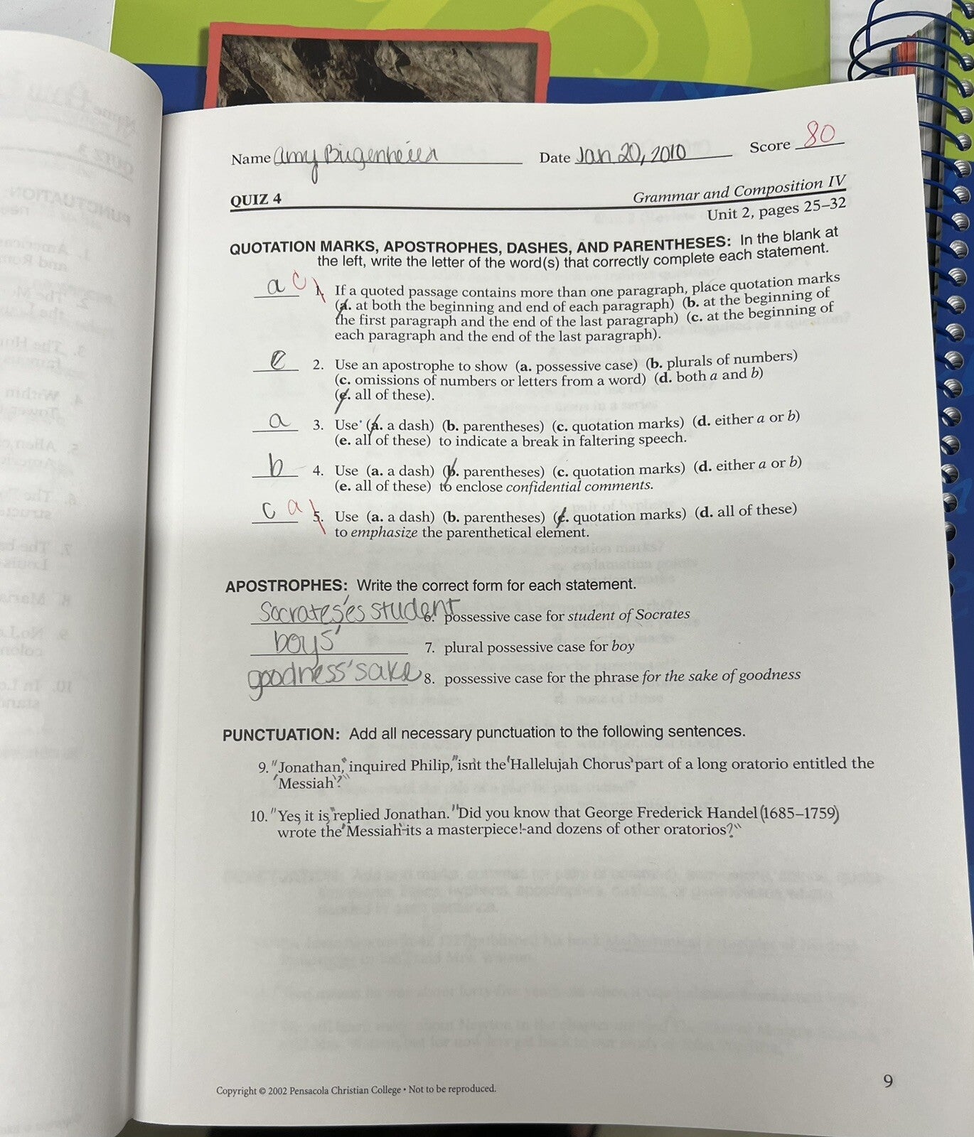 Abeka Grammar and Composition IV 3rd Ed 10th grade Homeschool set (4 Books) READ5