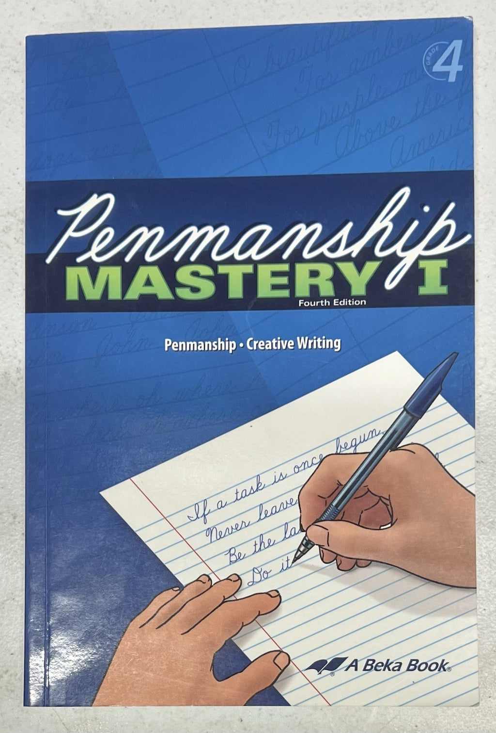 Abeka Penmanship Mastery I 4th grade fourth edition homeschool handwriting0