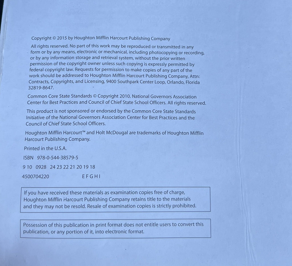 Geometry Volume 1  part of the GO MATH! Series Text with Perforated Pages2