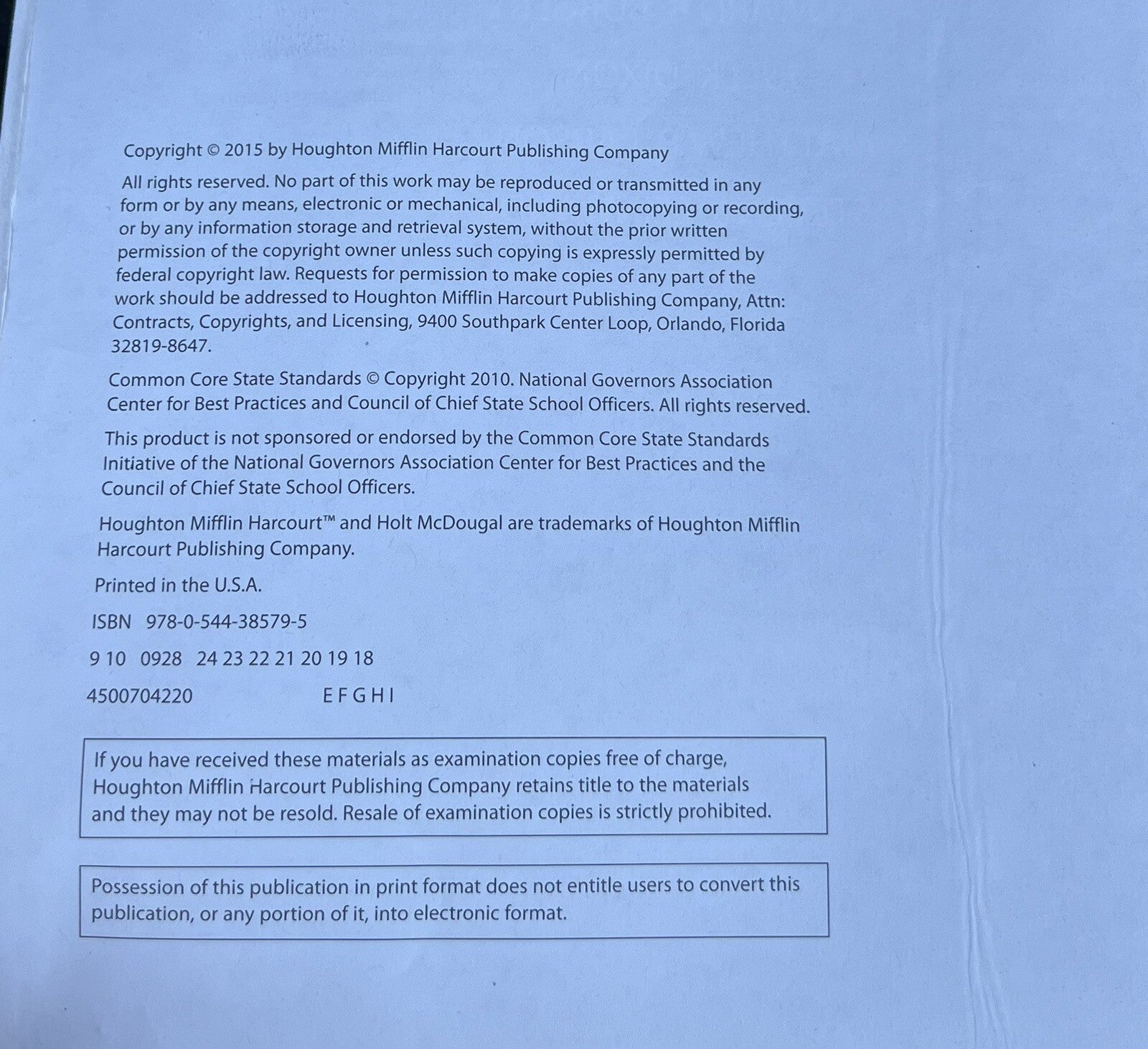 Geometry Volume 1  part of the GO MATH! Series Text with Perforated Pages2