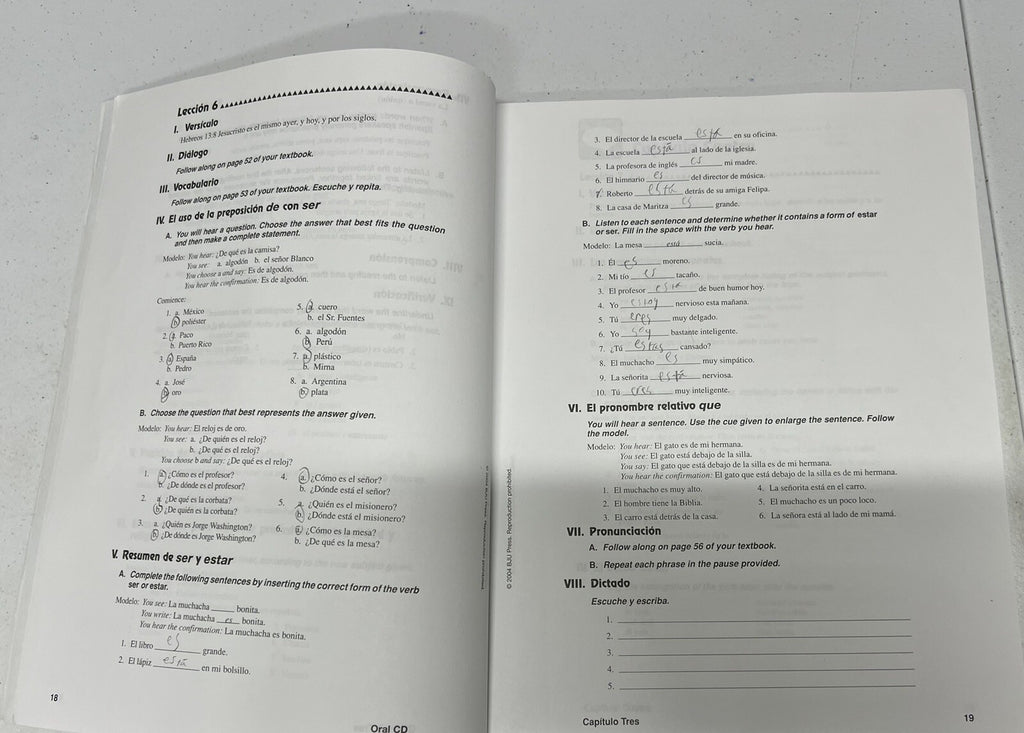 BJU Spanish 1 Activities Manual second edition homeschool BJU Press3