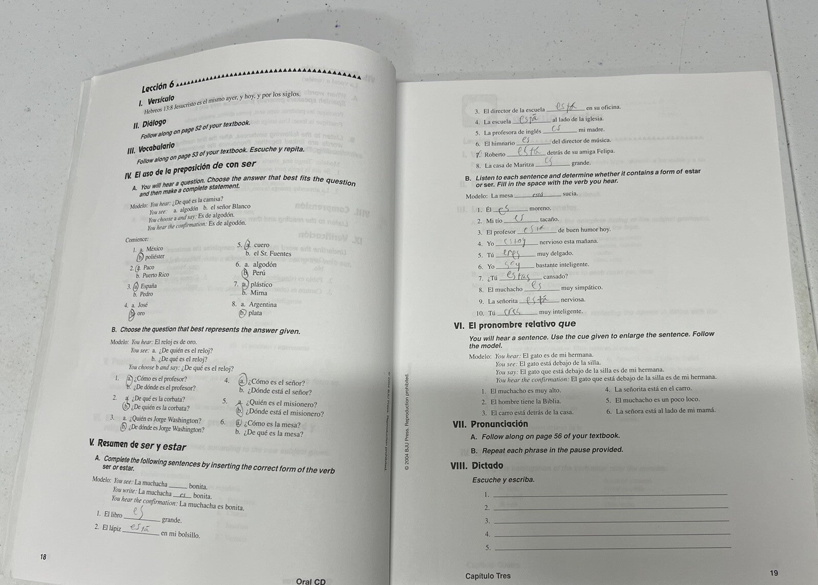 BJU Spanish 1 Activities Manual second edition homeschool BJU Press3