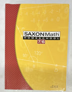 Saxon Math 7/6: Homeschool Edition Student Text by Hake textbook0