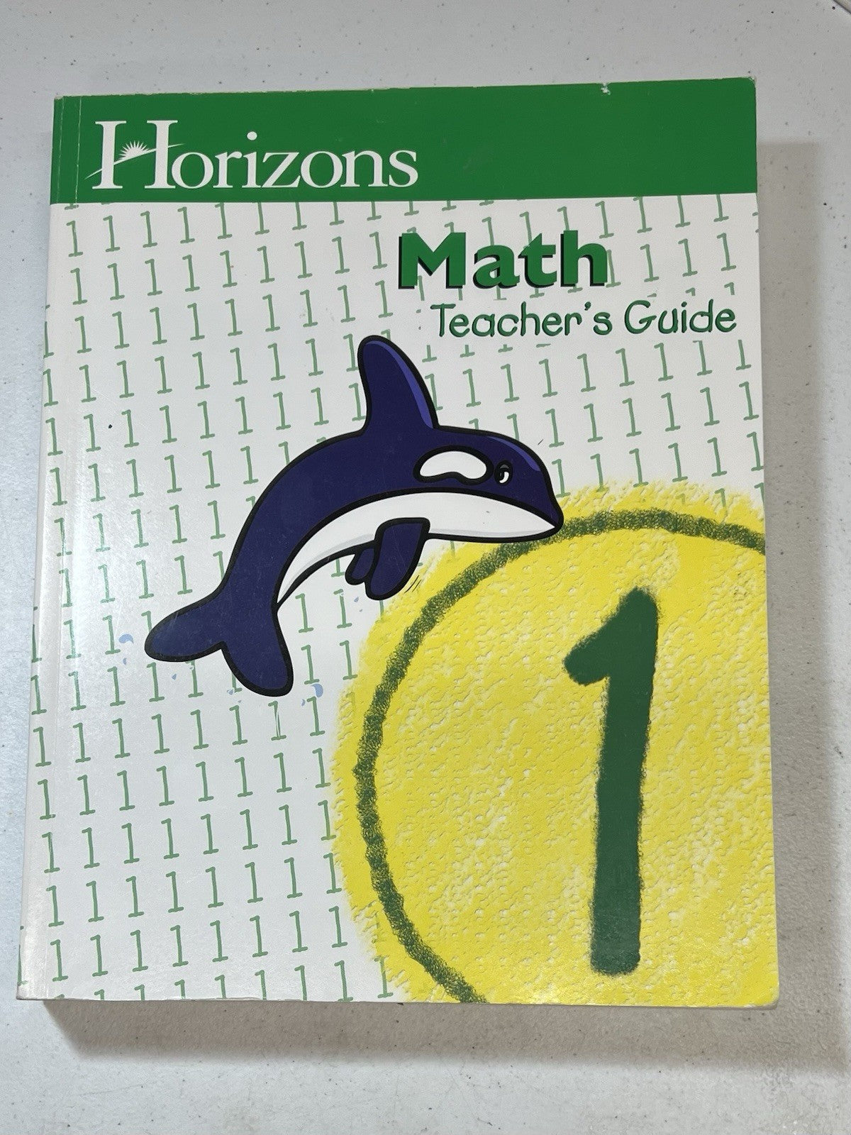 Horizons Math 1st Grade 1 Teacher's Guide Alpha Omega Homeschool0