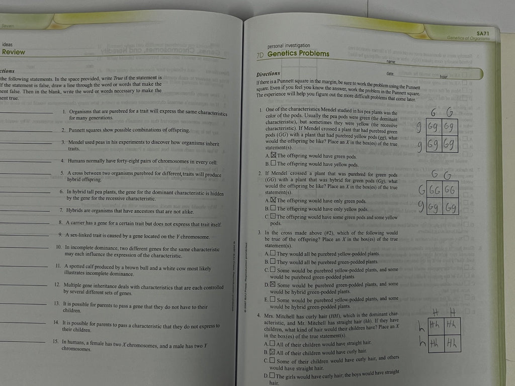 BJU Life Science SET 3rd edition A B Tests Answer Key Teacher's Edition with CD13