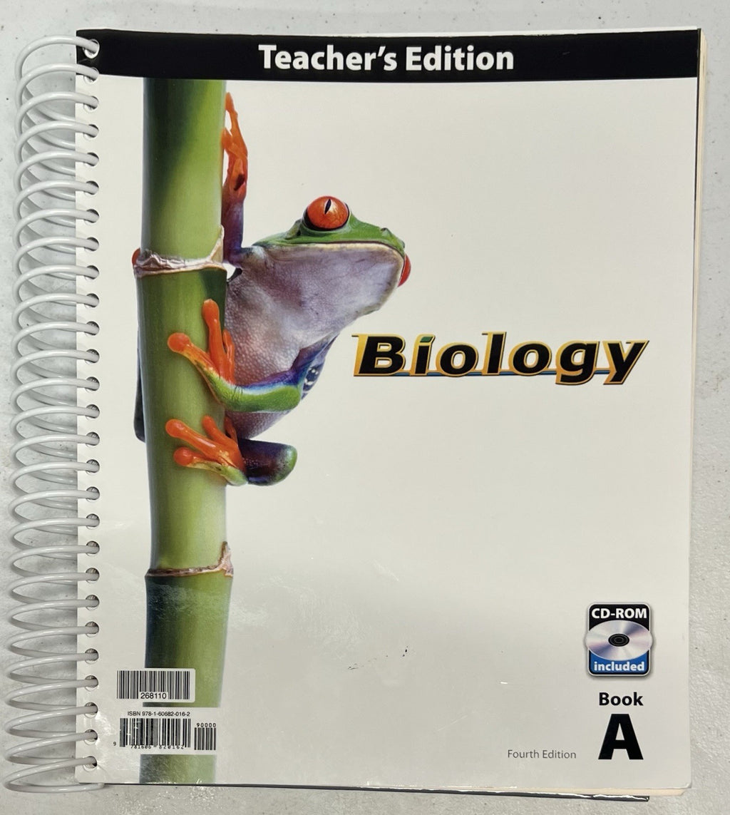 BJU Biology Book A Teachers Edition fourth edition homeschool science0