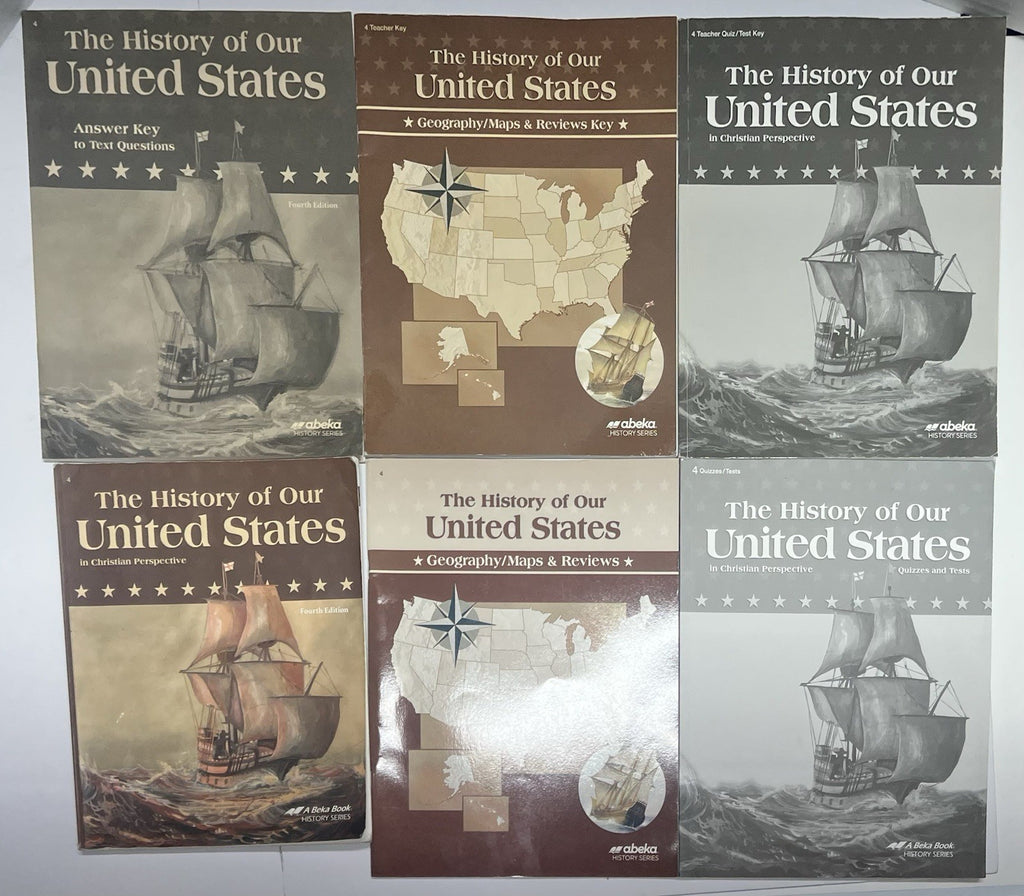 Abeka History of our United States COMPLETE 4th ed set0