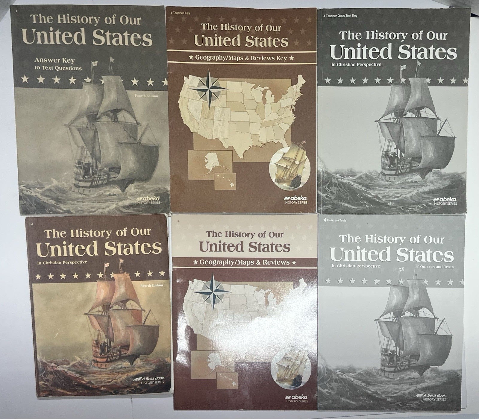 Abeka History of our United States COMPLETE 4th ed set0